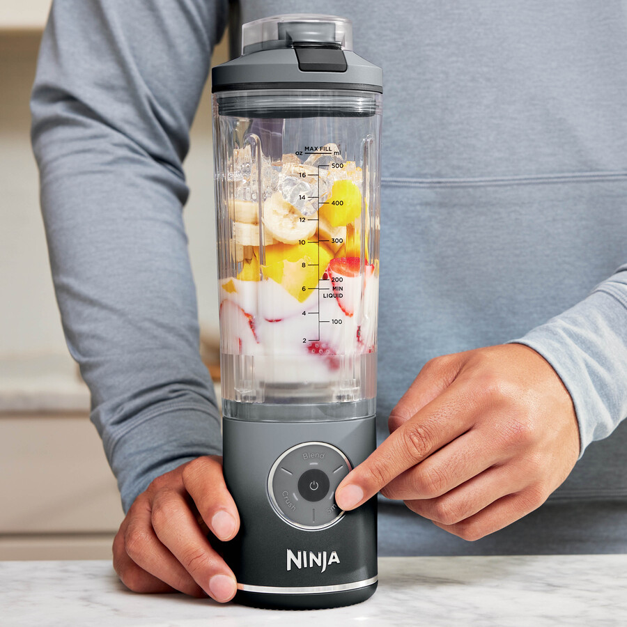 mixeur portable ninja blast max - gris clair bc251ukgy