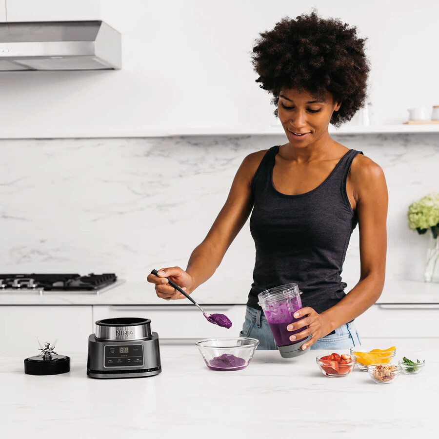blender ninja foodi power nutri 2-en-1 avec smart torque et auto-iq 1100 w - cb100uk