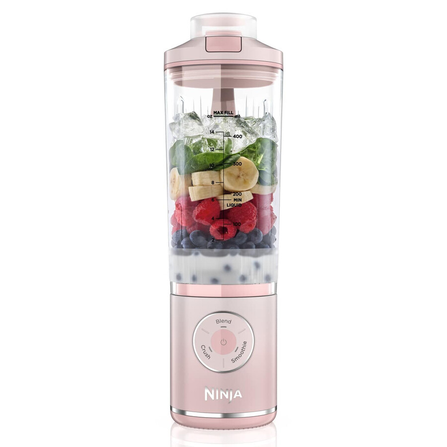 mixeur portable ninja blast max - rose poudré bc251ukpk