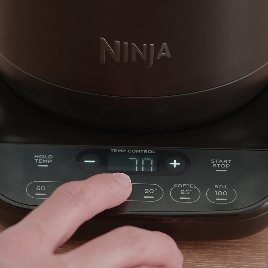 bouilloire ninja black perfect temperature ébullition rapide – kt200uk