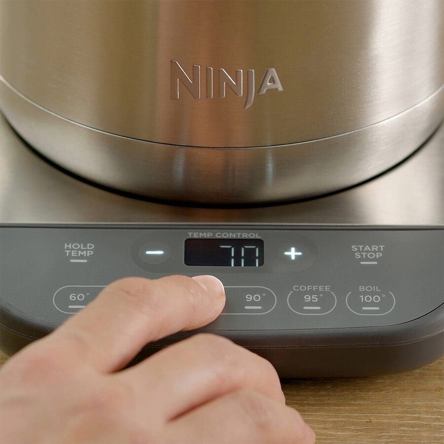 bouilloire ninja en acier inoxydable à température idéale et ébullition rapide – kt201uk