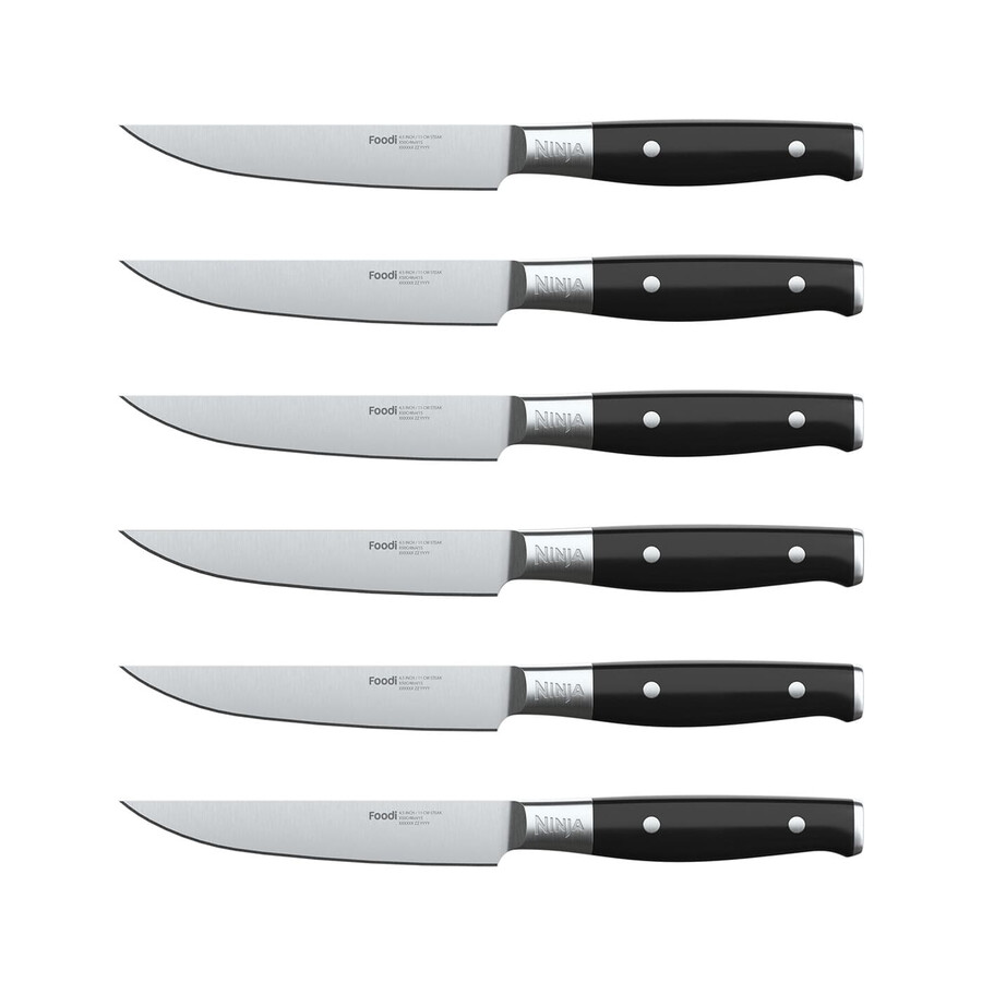 couteaux à steak ninja foodi staysharp – ensemble de 6 pièces k32106uk