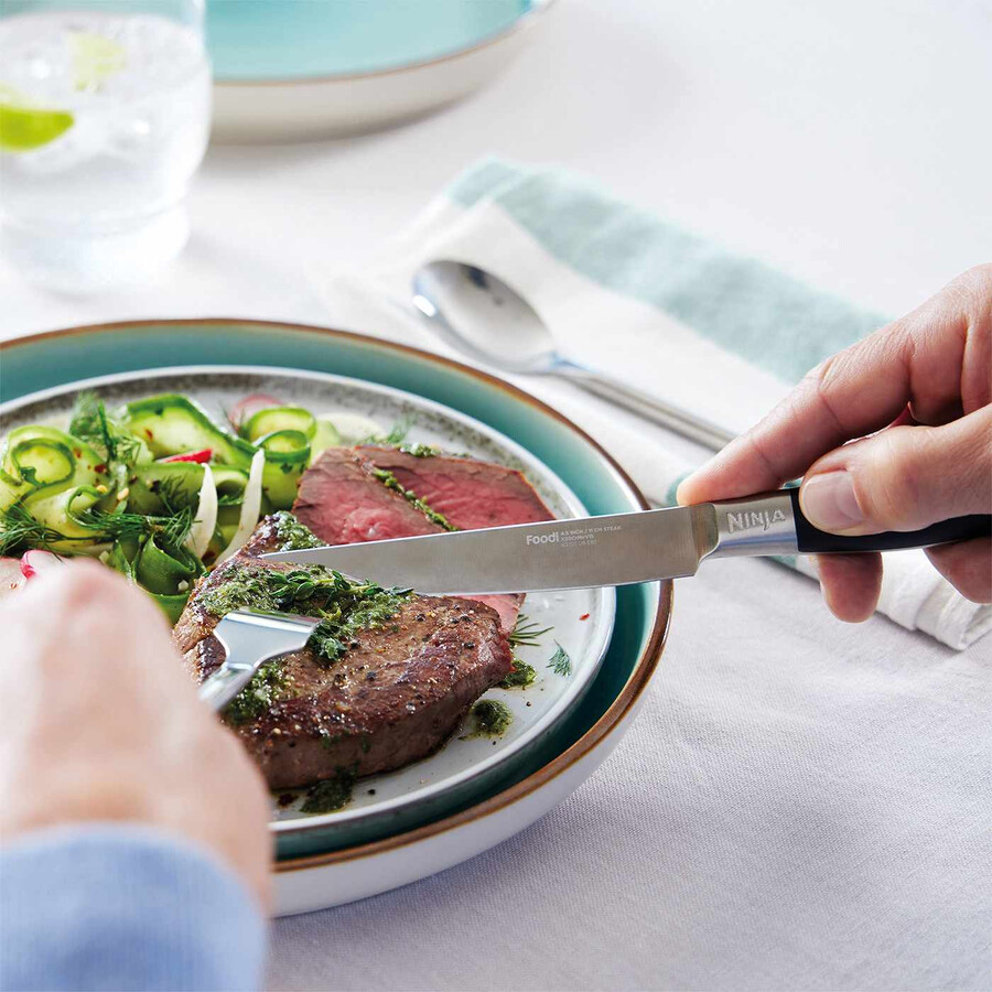 couteaux à steak ninja foodi staysharp – ensemble de 6 pièces k32106uk