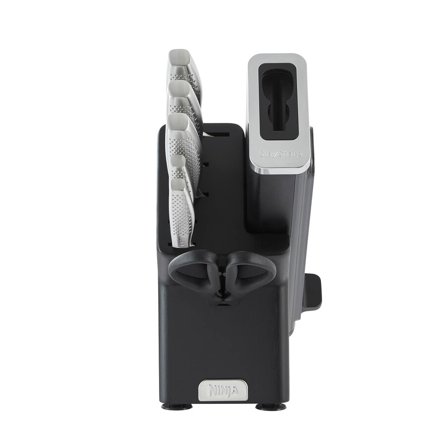 coffret de 6 couteaux ninja staysharp en acier inoxydable avec bloc en bois – k62006euuk