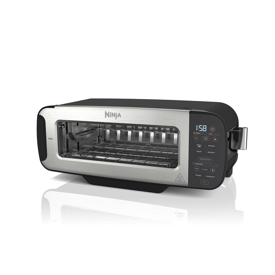 ninja foodi 3-en-1 grille-pain grill et presse à panini noir st200uk