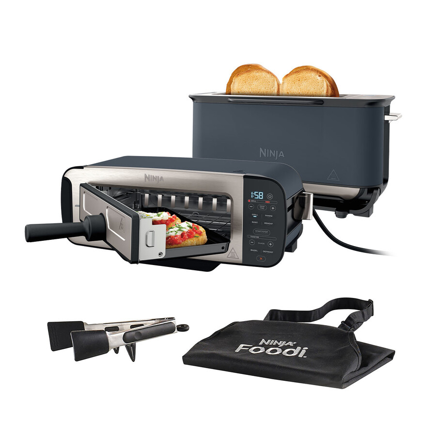 grille-pain grill et presse à panini 3 en 1 ninja foodi - cyber space st200ukcyd