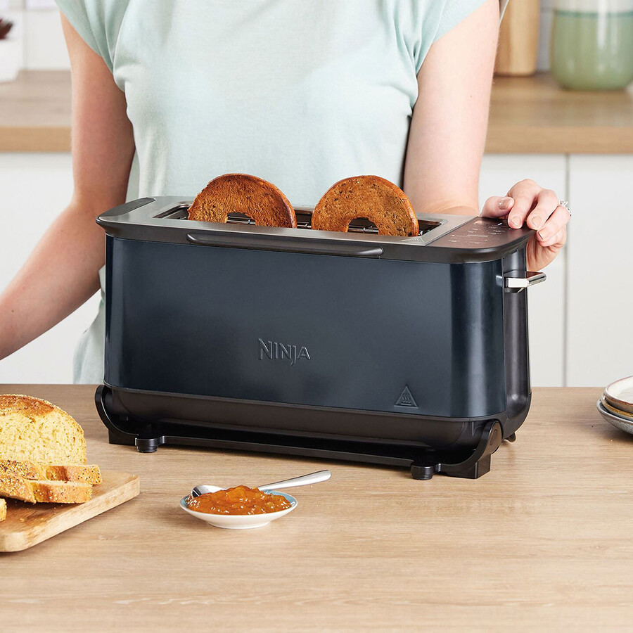 grille-pain grill et presse à panini 3 en 1 ninja foodi - cyber space st200ukcyd