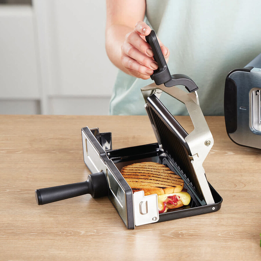 grille-pain grill et presse à panini 3 en 1 ninja foodi - cyber space st200ukcyd