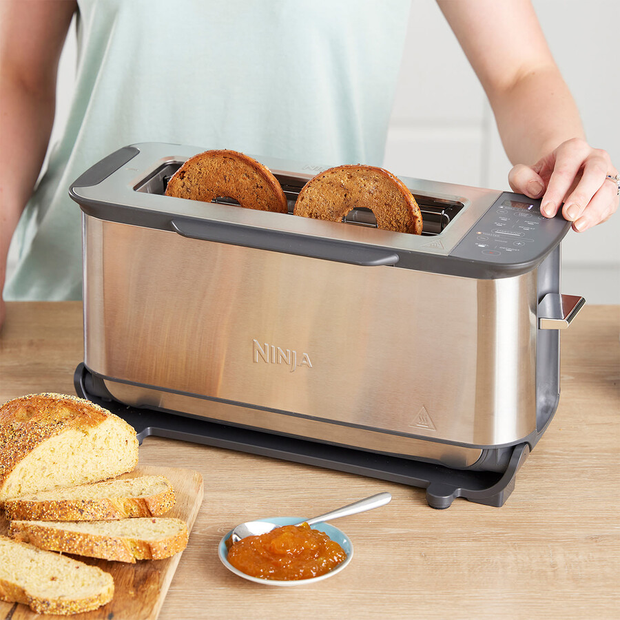ninja foodi 3-en-1 grille-pain grill et presse à panini acier inoxydable st202uk