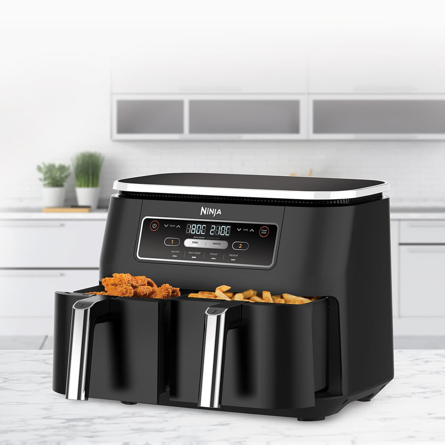 friteuse à air double zone ninja foodi 4 en 1 76 l af200uk