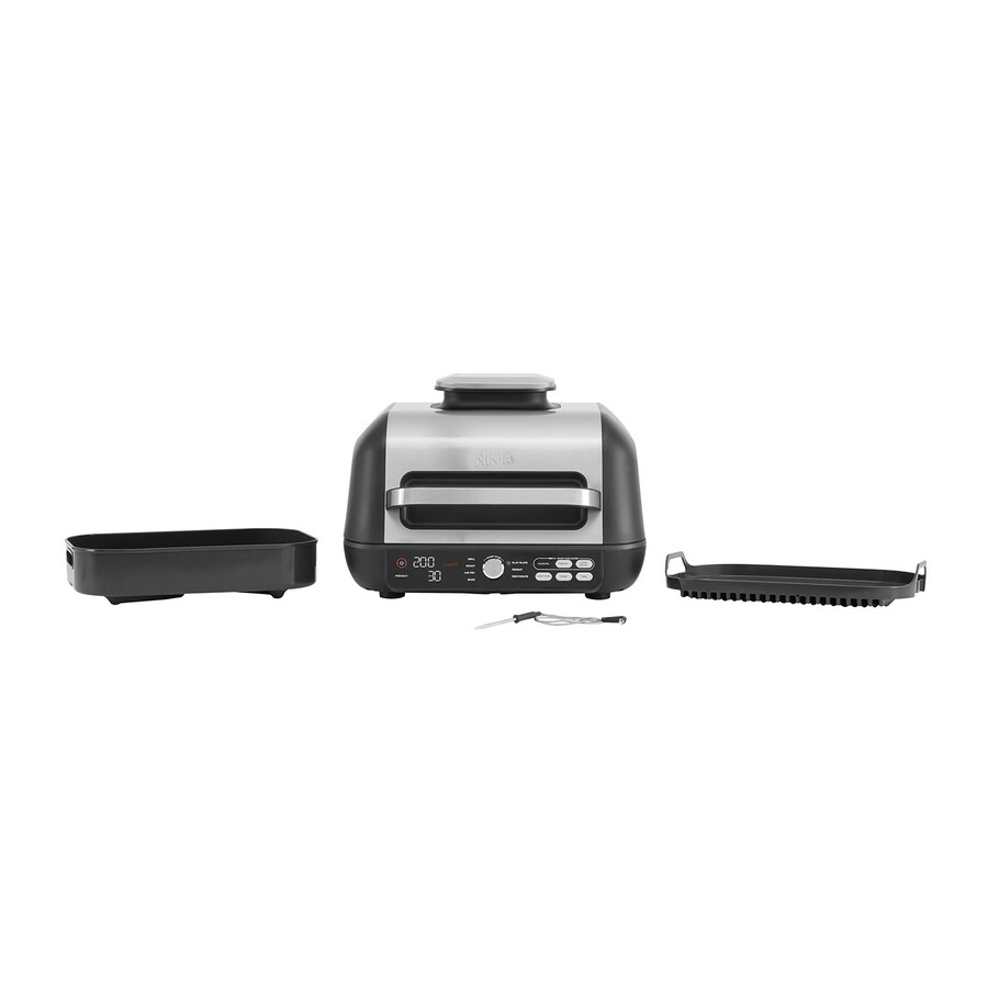 ninja foodi max pro health grill plaque de cuisson et friteuse à air chaud ag651uk