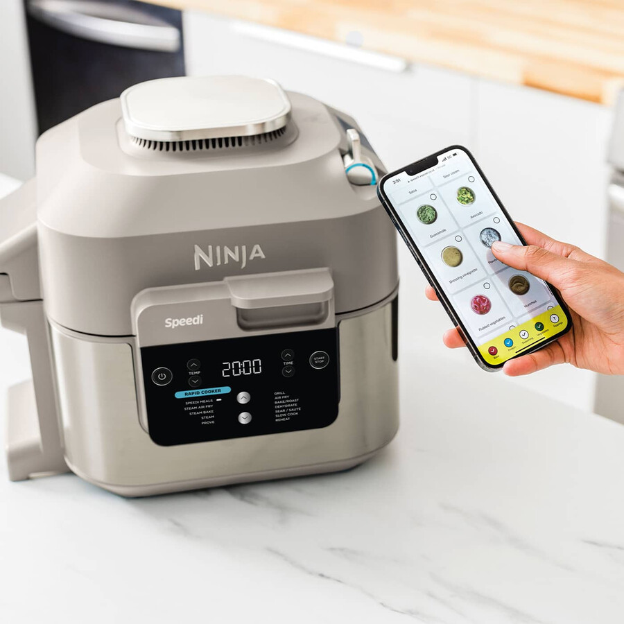 ninja speedi multicuiseur 12 en 1 friteuse à air chaud et mijoteuse on500ukstgd