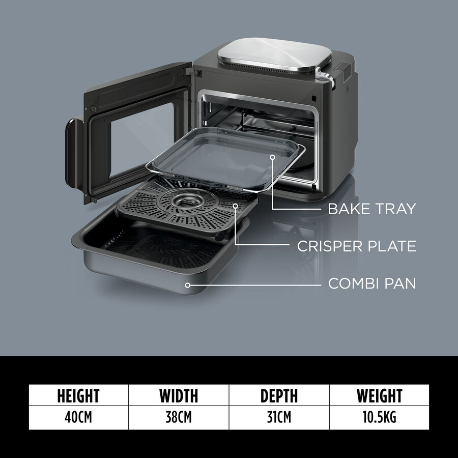 ninja combi 12-en-1 multicuiseur four et friteuse à air chaud sfp700uk