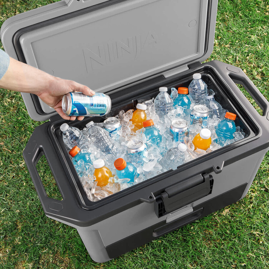 glacière rigide ninja frostvault 50qt47l - gris ardoise fb151ukgy