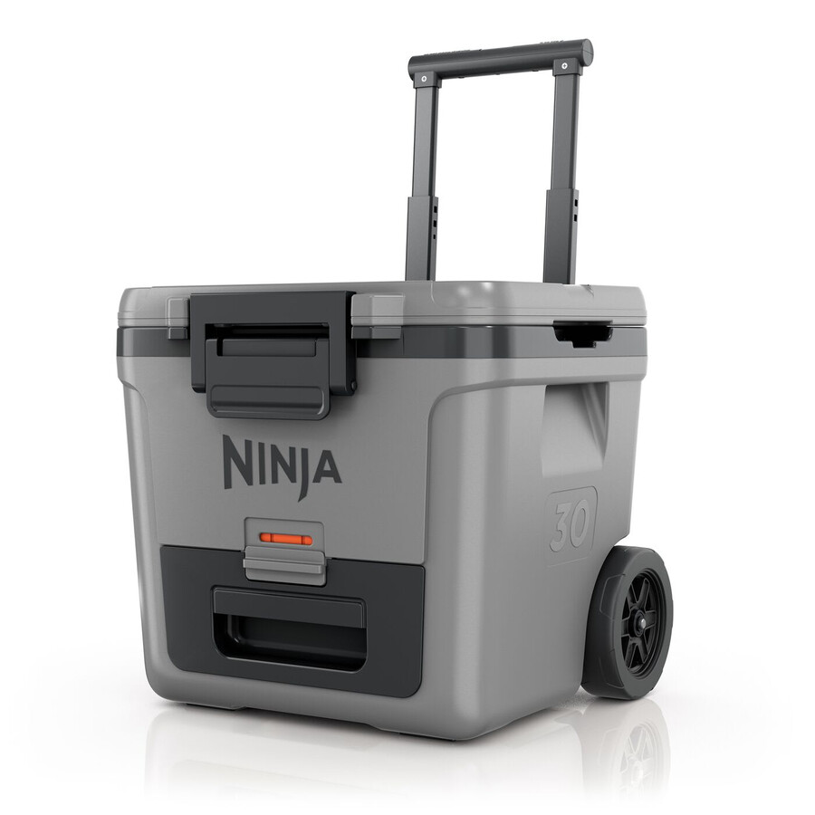 glacière à roulettes ninja frostvault 30qt28l avec zone sèche gris ardoise fb230ukgy