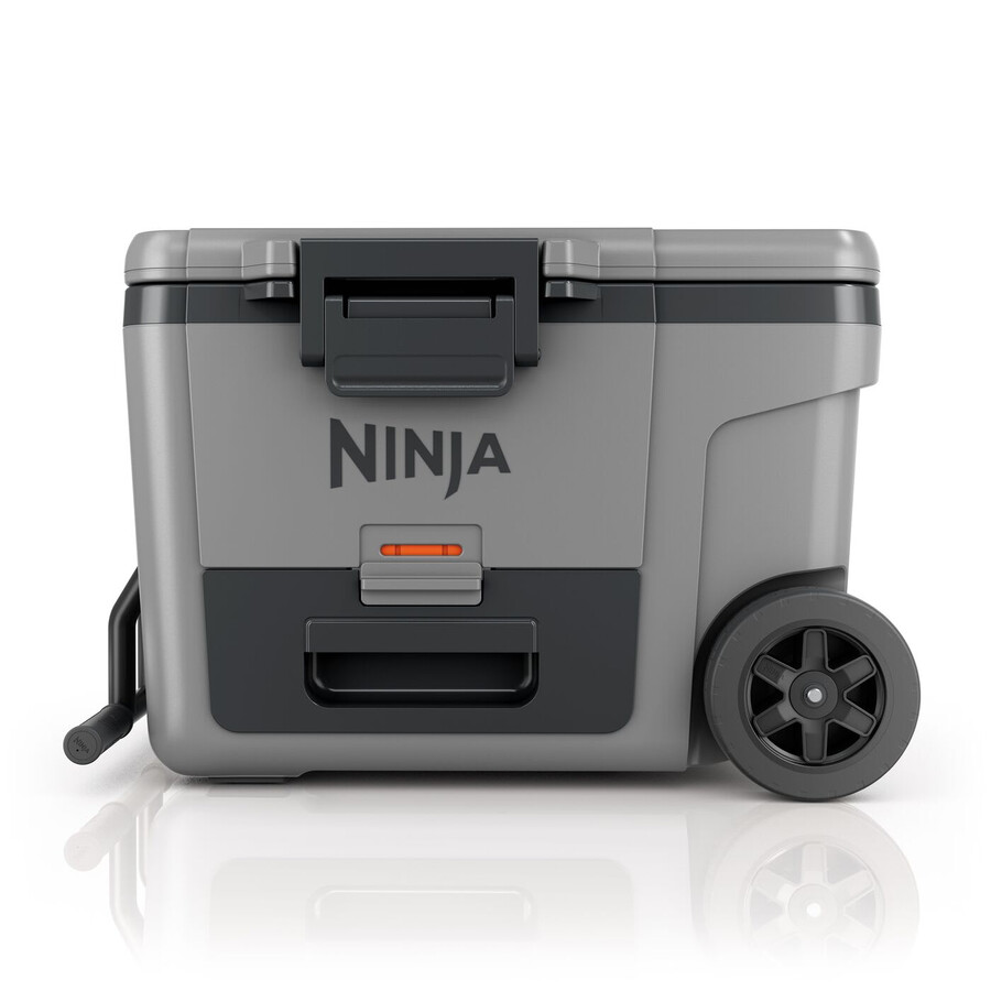 glacière à roulettes ninja frostvault 45qt42l avec zone sèche gris ardoise fb245ukgy