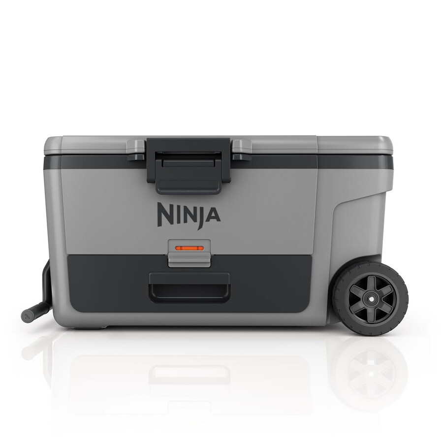 glacière à roulettes ninja frostvault 65qt61l avec zone sèche gris ardoise fb265euukgy