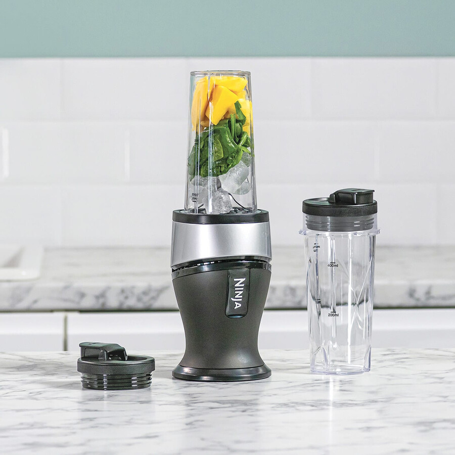 nutri ninja 700w slim blender smoothie maker - qb3001uks - argent