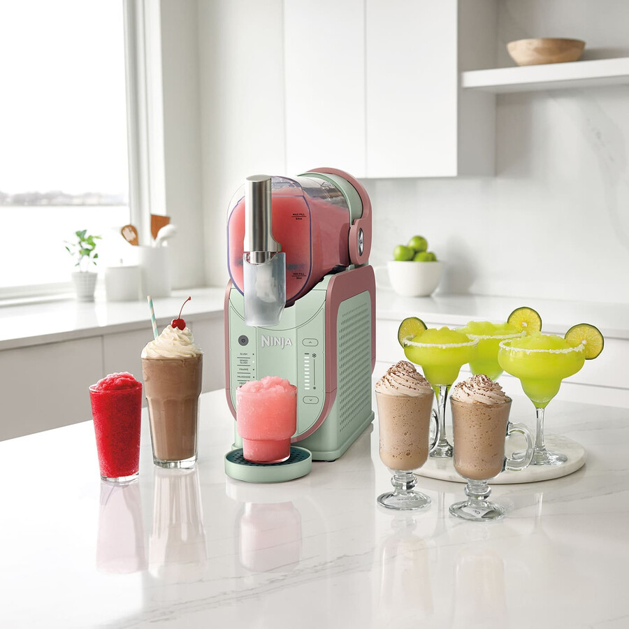 machine à boissons glacées ninja slushi - matcha fraise givré fs301ukmtpk