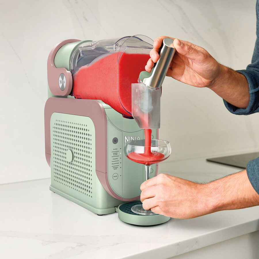 machine à boissons glacées ninja slushi - matcha fraise givré fs301ukmtpk