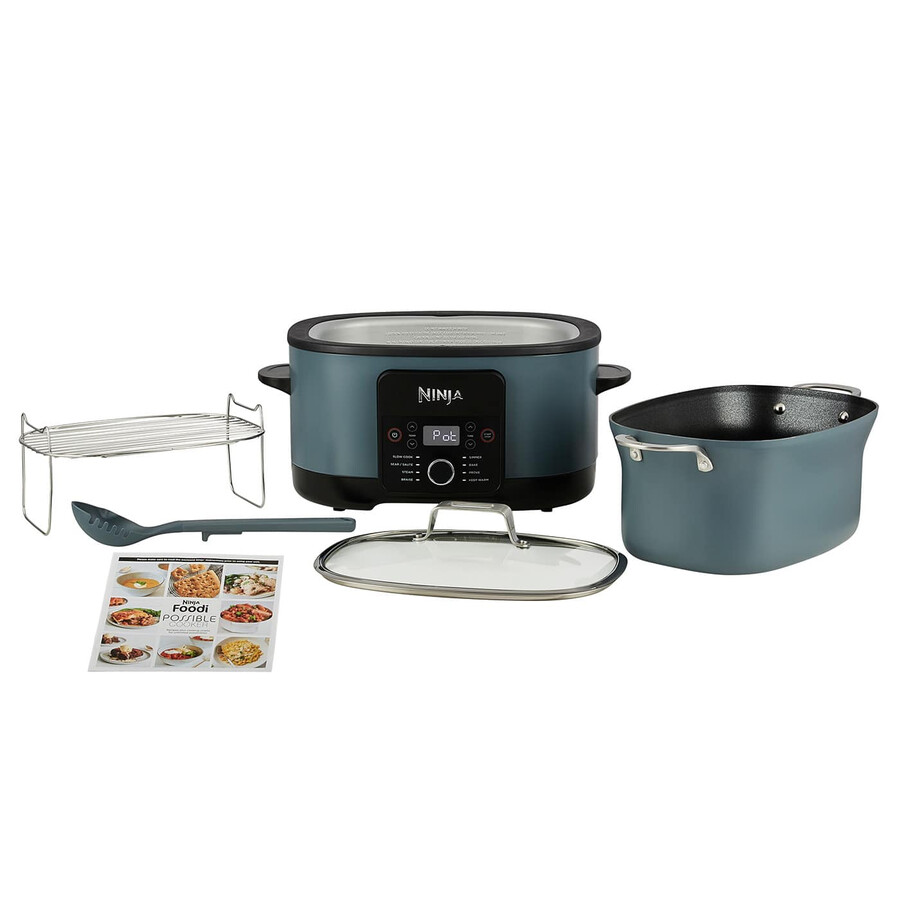 ninja foodi 8-en-1 possiblecooker mijoteuse et multicuiseur gris sel marin mc1001uk