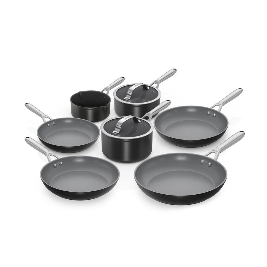 ensemble de 7 pièces de batterie de cuisine ninja ceramic pro noire