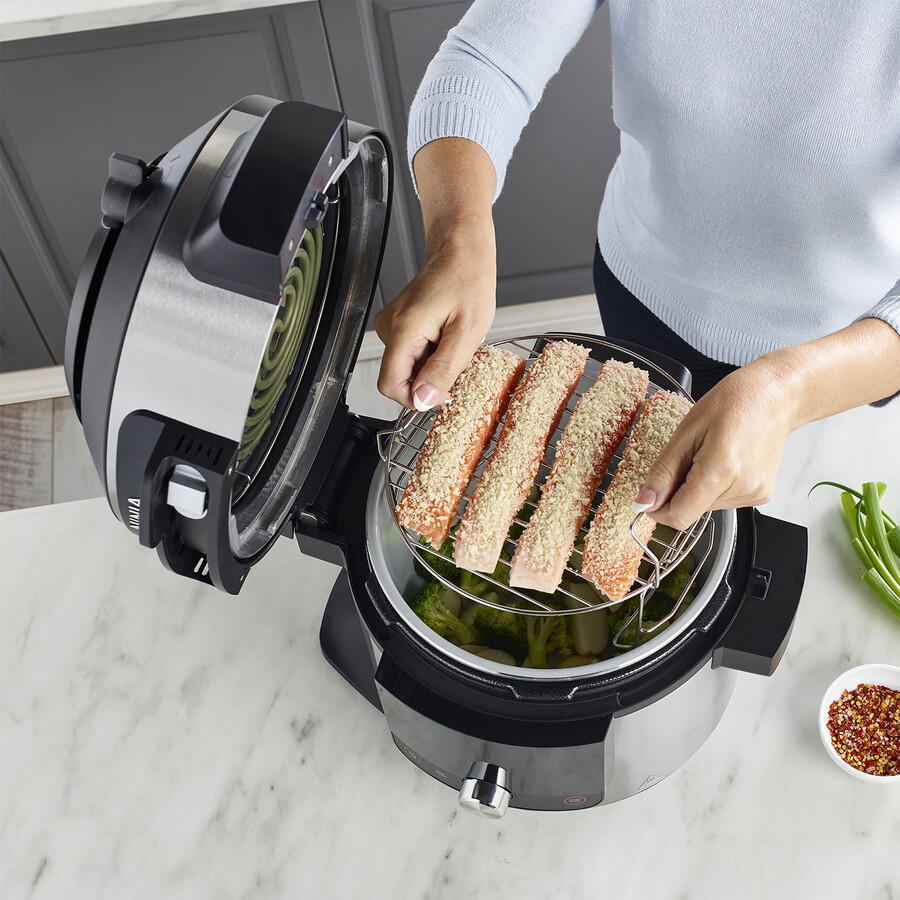 multicuiseur ninja foodi max 15-en-1 smartlid avec système de cuisson intelligent 75 l ol750uk