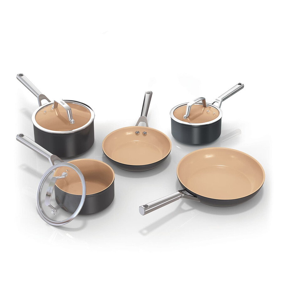 ensemble de 5 pièces de poêles et casseroles en céramique ninja extended life cw95000uk