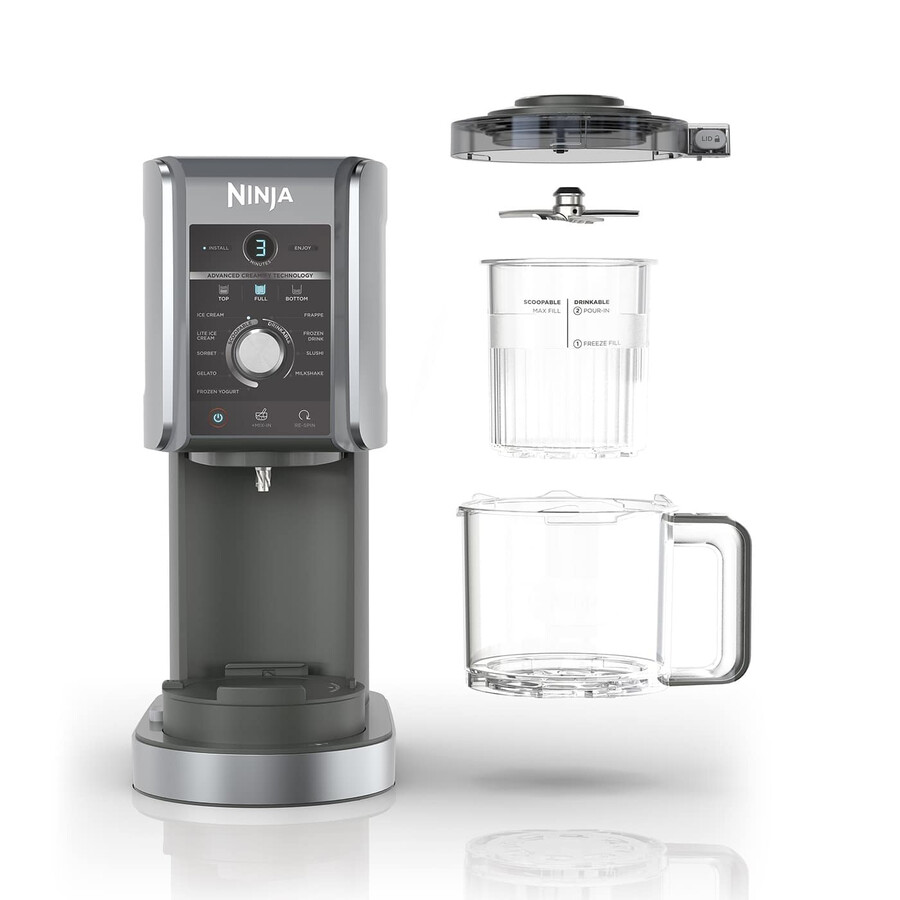 machine à glaces et boissons glacées ninja creami deluxe 10 en 1 nc501uk